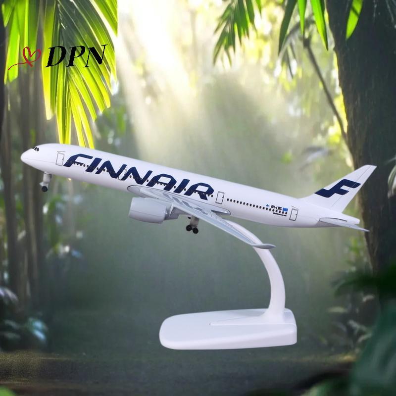 [DPN-t] 1 Bộ Máy Bay Diecast Kim Loại Hợp Kim Có Bánh Xe 20CM A350 Finnair Bộ Máy Bay Airbus 350 Phầ
