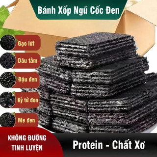 2KG Bánh Xốp Ngũ Cốc Đen Ăn Kiêng Dinh Dưỡng Mamfa hàng ít ngọt chuẩn đồ ăn vặt bánh healthy