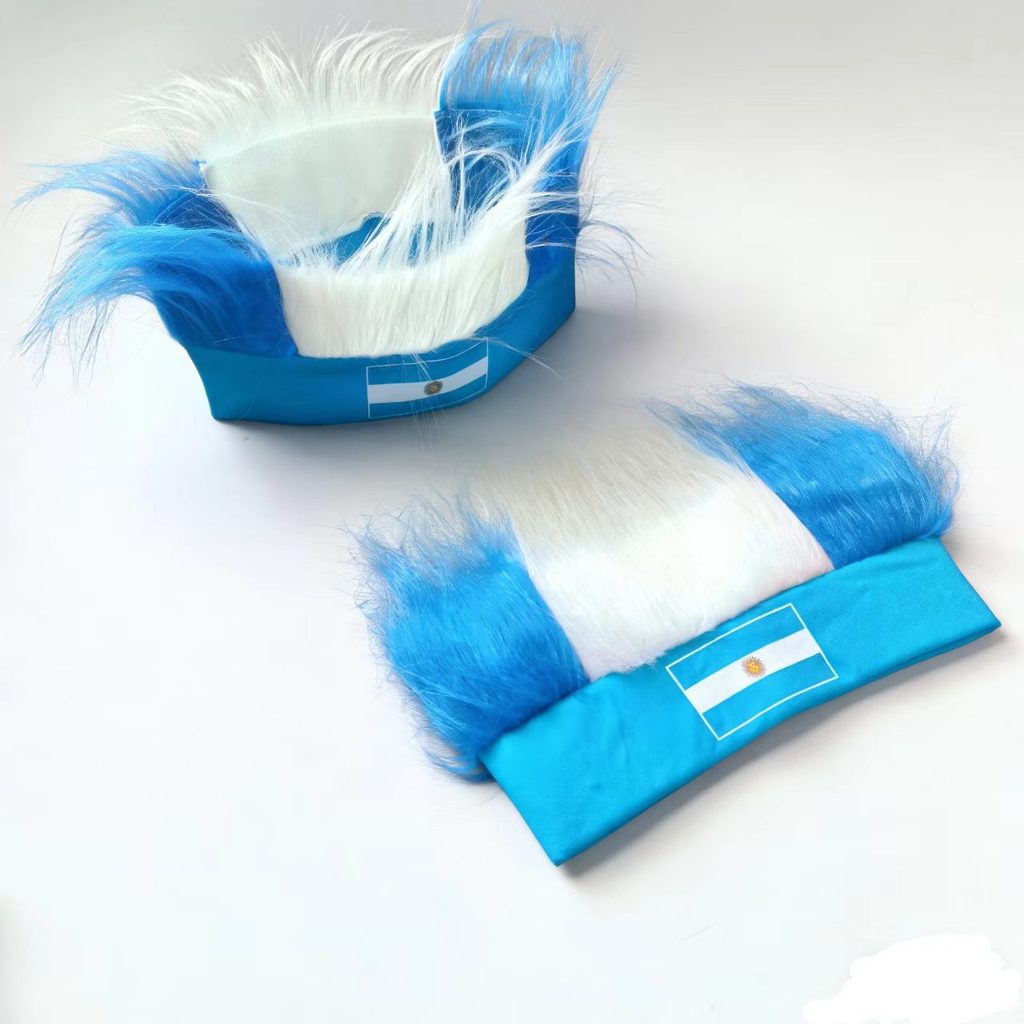 Mũ đội đầu insignia cờ Argentina cho cổ động viên bóng đá - Hỗ trợ cheering World Cup và Euro Cup 20