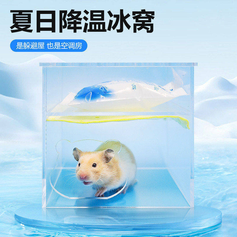 Hamster Mùa Hè Igloo Làm Mát Dụng Cụ Tiện Dụng Phòng Điều Hòa Không Khí Nhỏ Igloo Igloo Hide House G