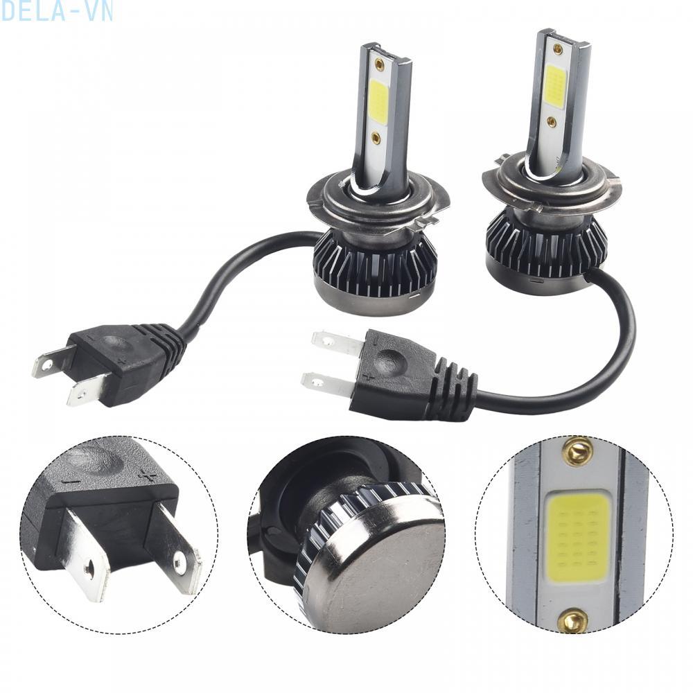 Bulbs Headlamp Hi/Low Beam LED 270 Degrees Waterproof 2PCS White 6000K#DELA