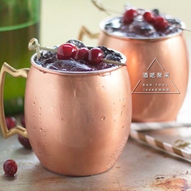 Bar Gathering Classic Cocktail Moscow Mule Glass Moscow Mule Rose Gold Cocktail Glass