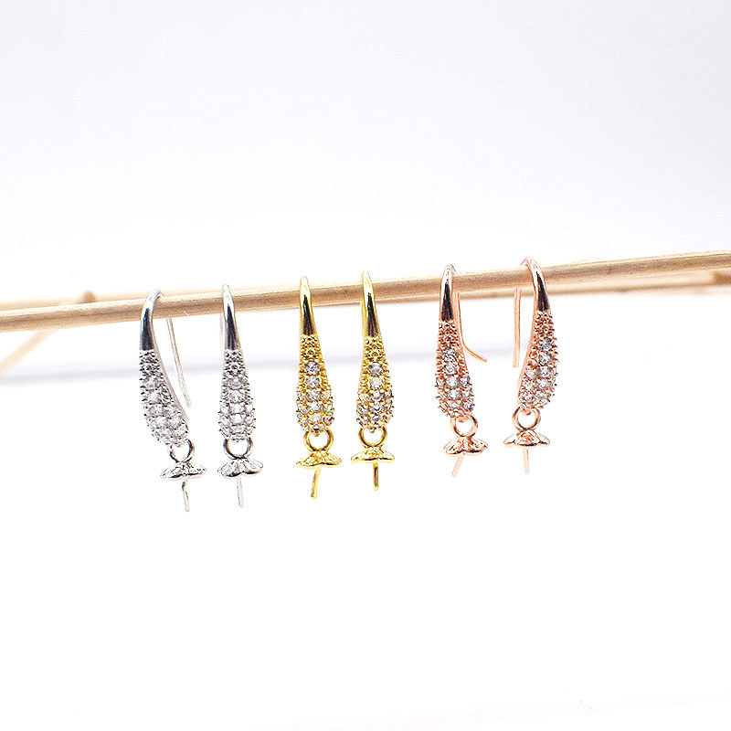 Phụ kiện Diy Bông tai móc tai Bông tai Handmade Phụ kiện nhỏ (Số 24 Bông tai)