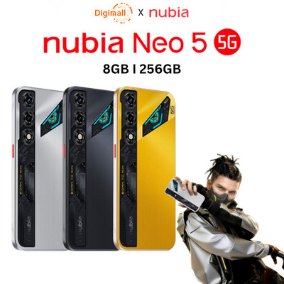Điện thoại gaming Nubia Neo 5 5G 8/256GB Chip Unisoc T9300 Pin Kép 6050mAh sạc 45W 2 Triggers Gaming