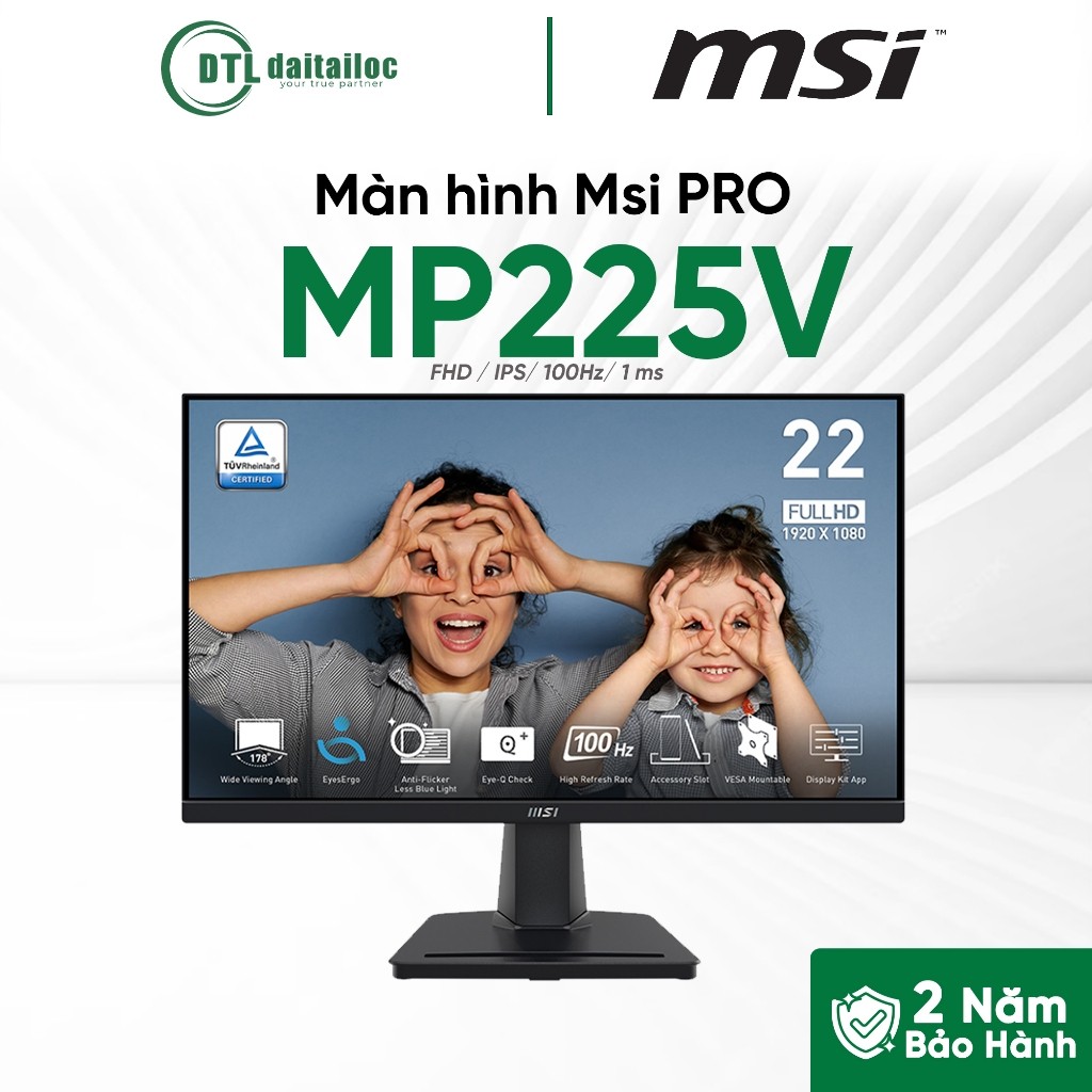 Màn Hình Văn Phòng MSI Pro Mp225V Mp242A E2 Mp251L E2 Mp251E2  Mp251We2 | Chính Hãng | Bảo Hành 24 T