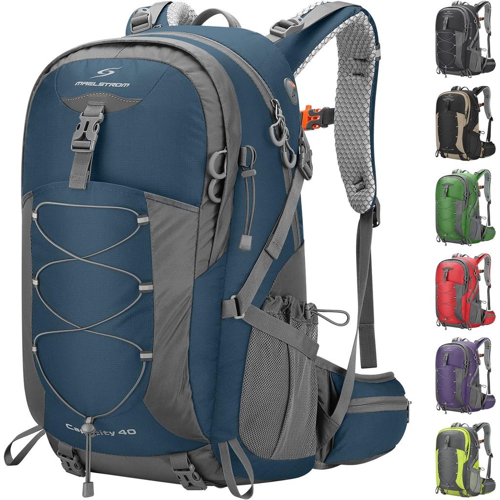 Ba lô đi bộ đường dài Maelstrom, Ba lô cắm trại, Gói Daypack đi bộ đường dài chống nước 40L có nắp m