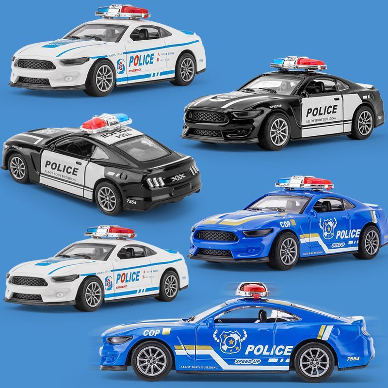 Children's toy, boy's toy car model, simulated police toy car