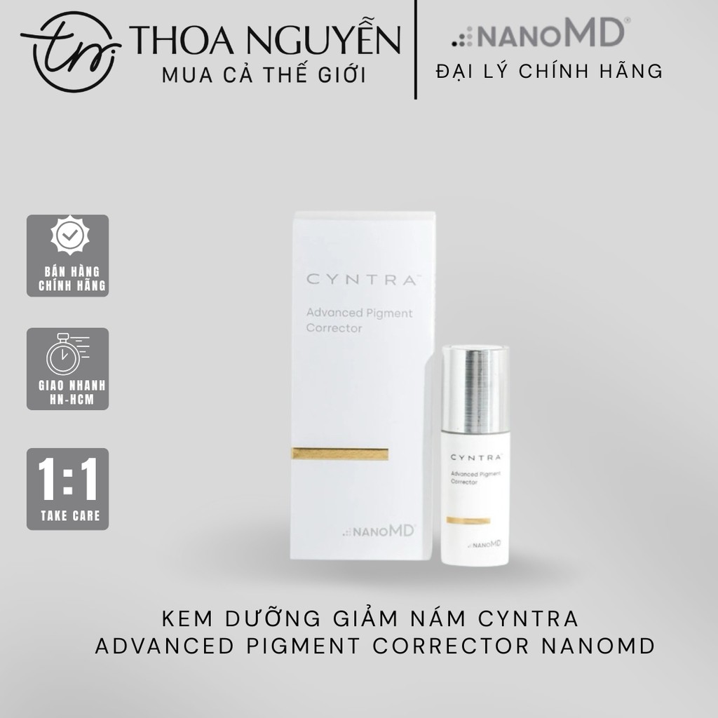 [Đại lý chính hãng] Kem dưỡng giảm nám Cyntra Advanced Pigment Corrector NanoMD 20ml bản mới