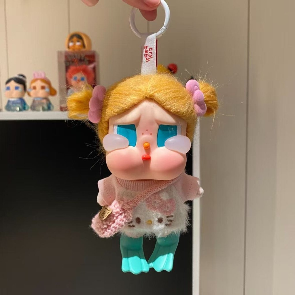 Pink kitty Set Crying Baby Holiday Series Vinyl Plush Guru Guru Guru Winter Plush Crying Baby L25051