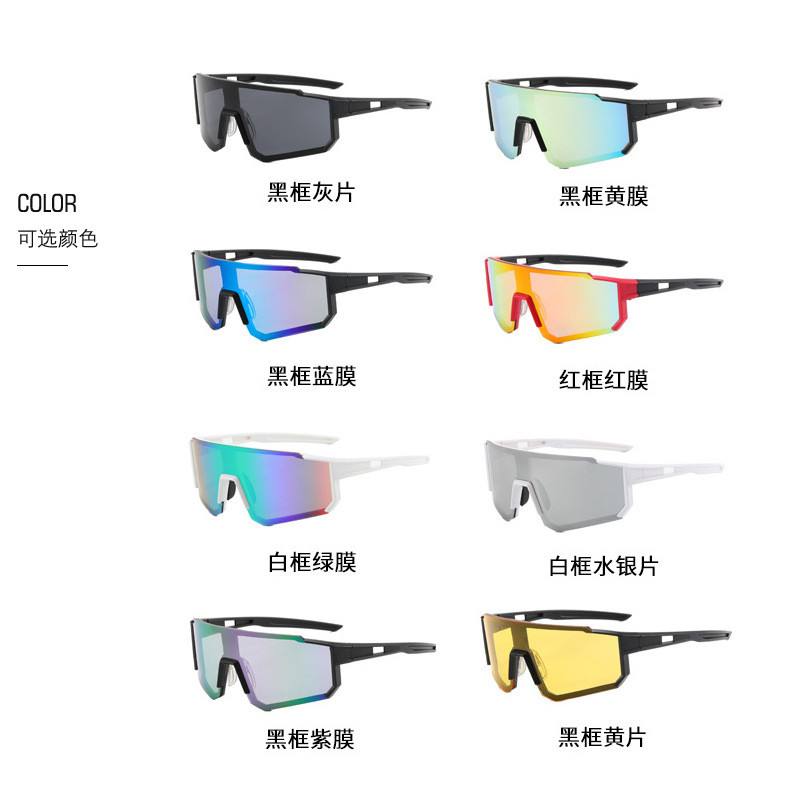 Popular~9815New style sunglasses for men and women, square cycling glasses for outdoor sports3z