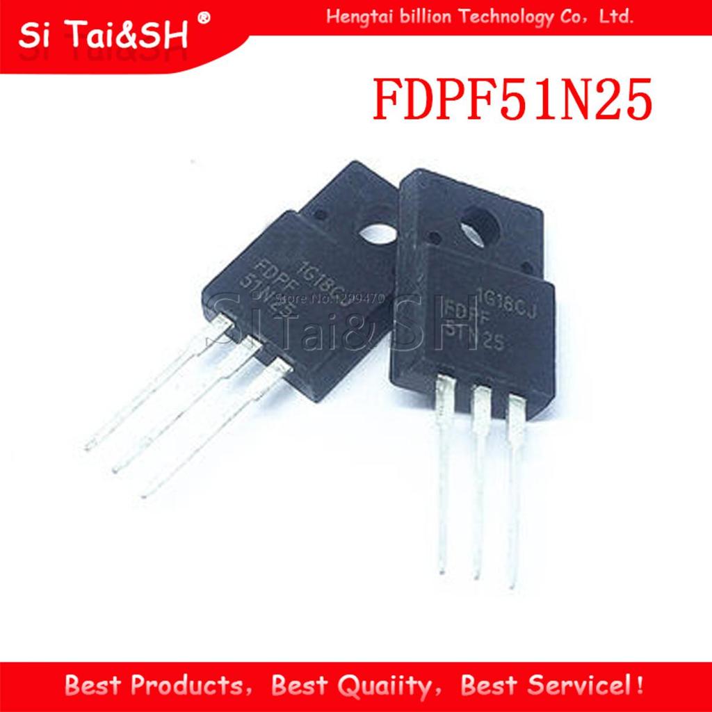 10 Cái / lô 51N25 FDPF51N25 51A 250V MOS-N TO-220F