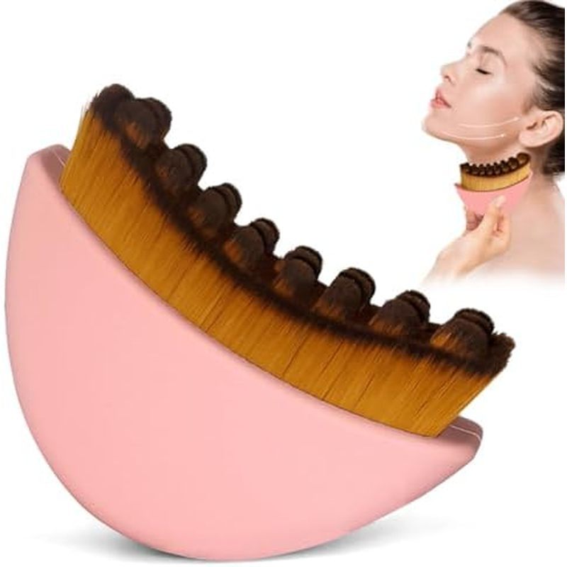 Silicone Fully Covered Upgrade Lymphatic Contour Face Brush, Lymphatic Drainage Massager for Face,Er
