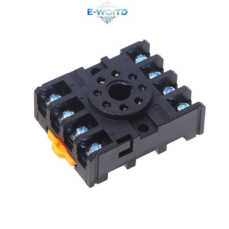 E-WOITD 1 / 5 Cái PF083A Đế Rơ Le Điện Soet 8 Chân Rơ Le Soet Cho MK2P AH3 ASY DH48S Rail Gắn E-WOIT