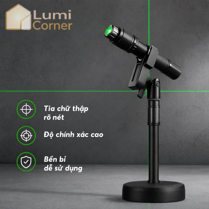 Green Laser Level Cross Line Độ Chính Xác Cao Chip Thông Minh Nhôm Nhà Ở Trong Nhà Ngoài Trời DIY