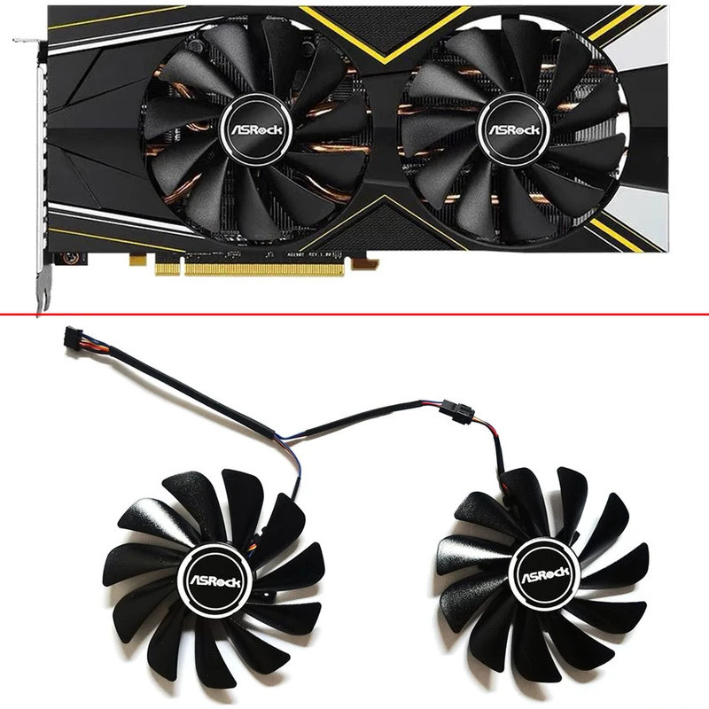 Quạt làm mát MỚI 95mm 4pin FDC10U12S9-C CF1010U12S RX5700 GPU FAN cho ASRock Radeon RX 5700 5700XT C