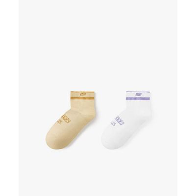 SKECHERS - Set 2 vớ nữ cổ thấp viền sọc phối logo_L325W074-05YE
