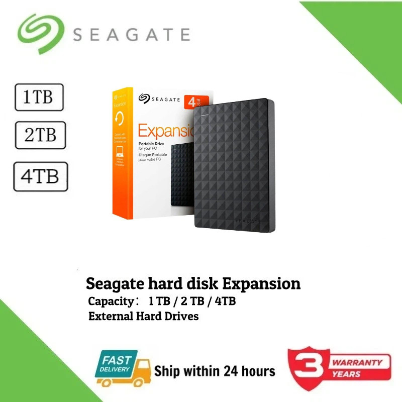 ⚡️ Seagate⚡️ Ổ Cứng HDD SSD  1TB 2TB 4TB Ổ Cứng Expansion 2.5 inch HDD Ổ Cứng Ngoài