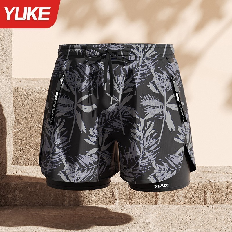 【Ready Stock】 Swimming Trunks Men's 2026 New Large Size Anti-Embarrassment Men's Swimming Trunks Swi