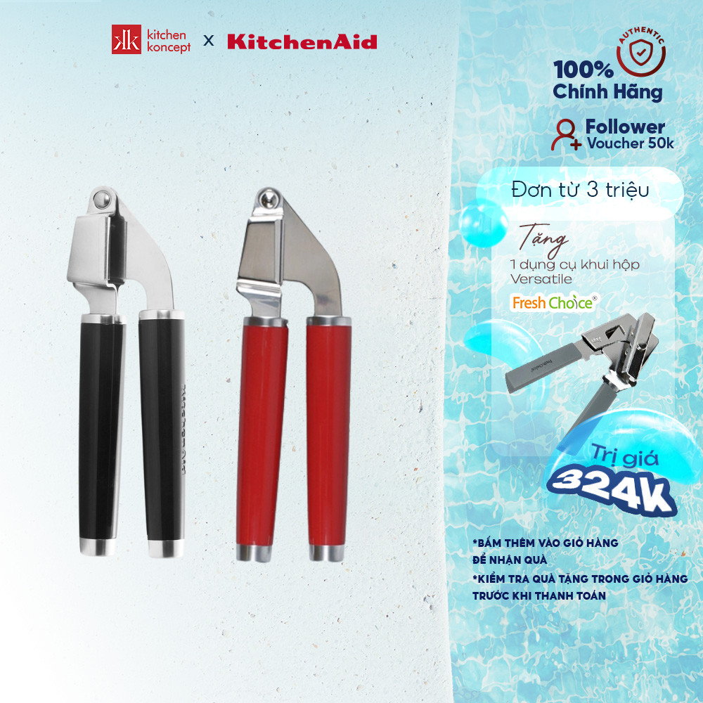 Dụng Cụ Ép Tỏi KitchenAid - Đỏ/ Đen