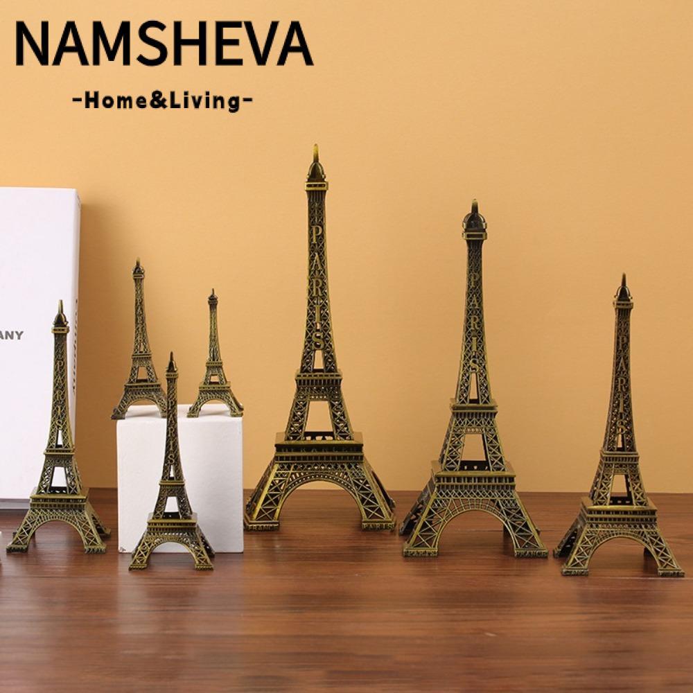 Mô hình tháp Eiffel NAMSHEVA, 7 kích cỡ Tượng tháp Eiffel thiết kế tinh tế, Đồng kim loại chất lượng