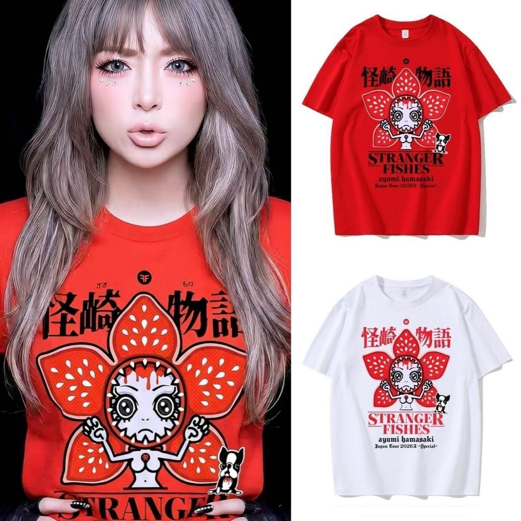 Ayumi Hamasaki ayumi Tour Hòa Nhạc Câu Chuyện Kỳ Lạ Hỗ Trợ Quần Áo Ngoại Vi Áo Thun Tay Ngắn 5.3