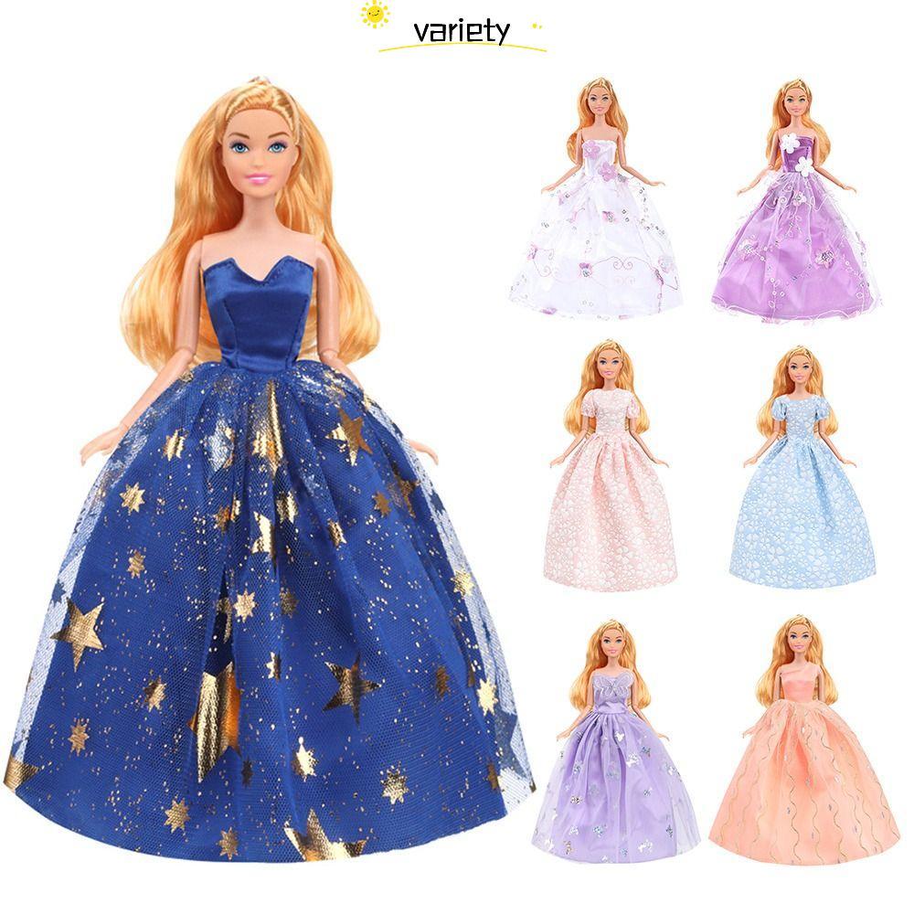 Váy cưới búp bê VARIETY, Quần áo trang phục bé gái thủ công, Thời trang mới nhất 30cm Phụ kiện búp b
