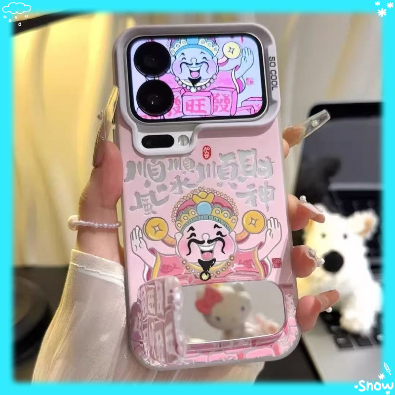 Wangfashun God of Wealth Xiaomi 17PROMAX Ốp Điện Thoại Xiaomi 17 Pro / 15 / 14pro Thần Tài Cười Miện