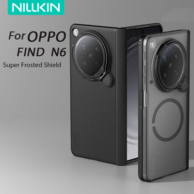 Ốp lưng NILLKIN Super Frosted Shield cho Oppo Find N6- Chân đế ống kính, Nam châm mạnh, Giáp chống sốc