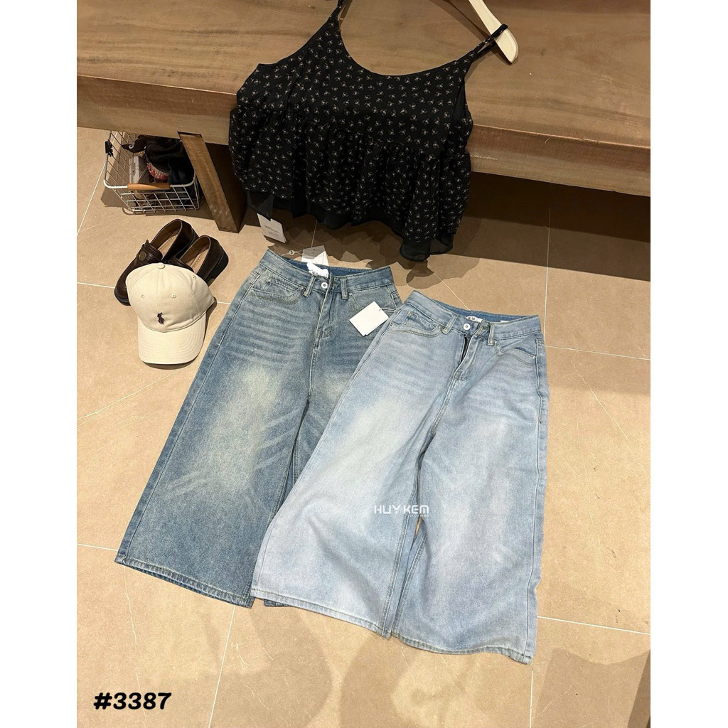 427HK9215 Quần jean lửng 3387 𝐐𝐮𝐢𝐧𝐒𝐭𝐲𝐥𝐞