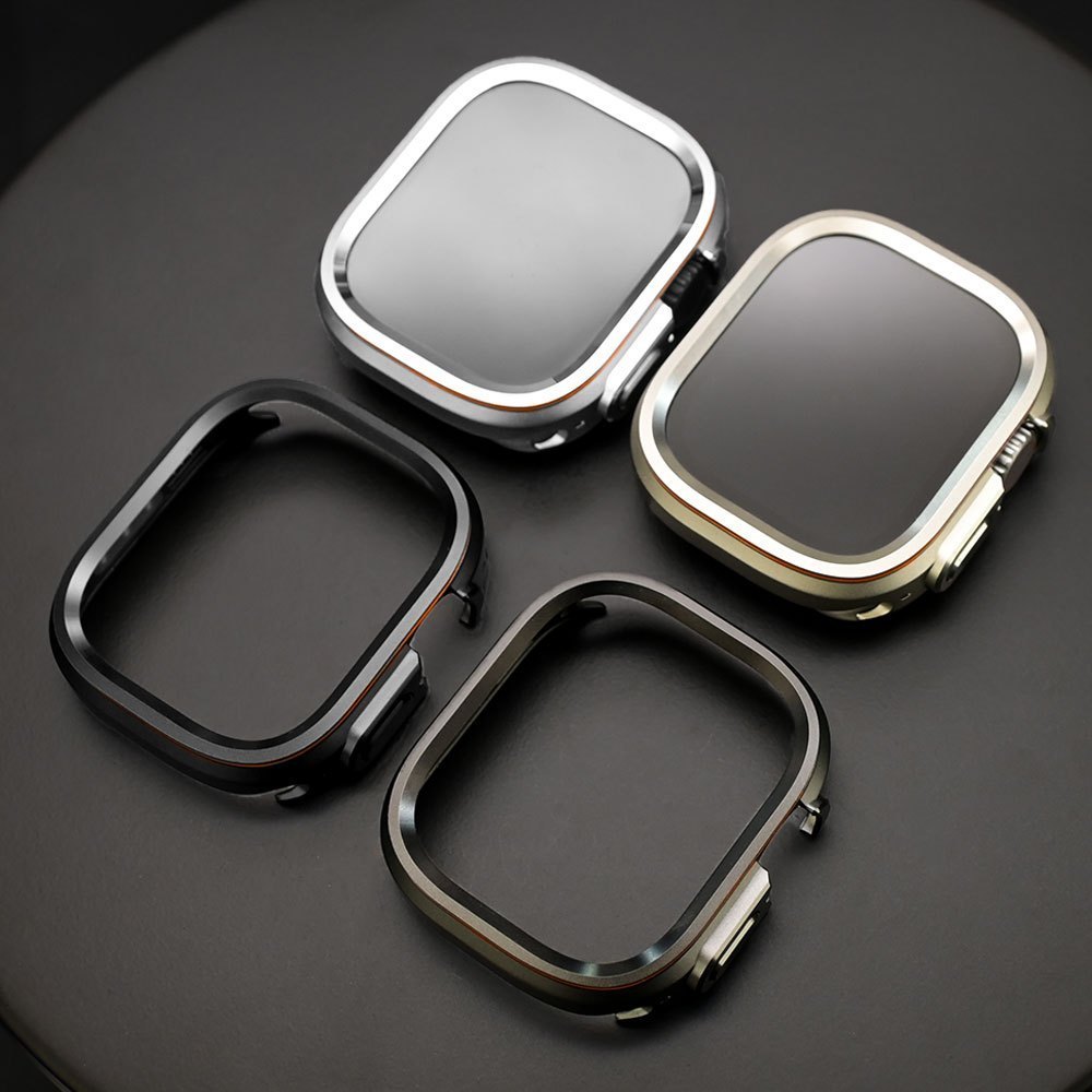Ốp Hợp Kim Sang Trọng Cho IWatch Ultra 3 2 49mm Vỏ Đồng Hồ Cho Iwatch ULTRA 3 2 1 49MM Vỏ Kim Loại C