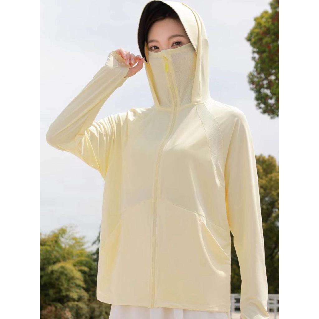 áo trekking áo chống nắng uniqlo Áo chống nắng lụa lạnh áo khoác chống tia cực tím mẫu mỏng mẫu mới 