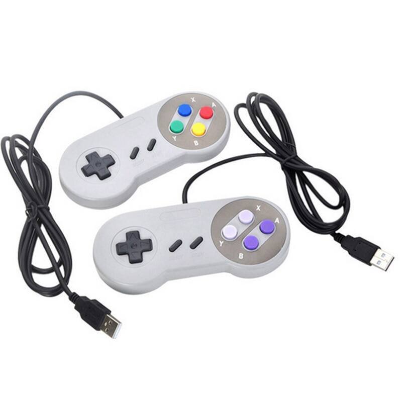 Narsta Bộ điều khiển game SNES USB cho PC Windows/MAC, tay cầm chơi game máy tính