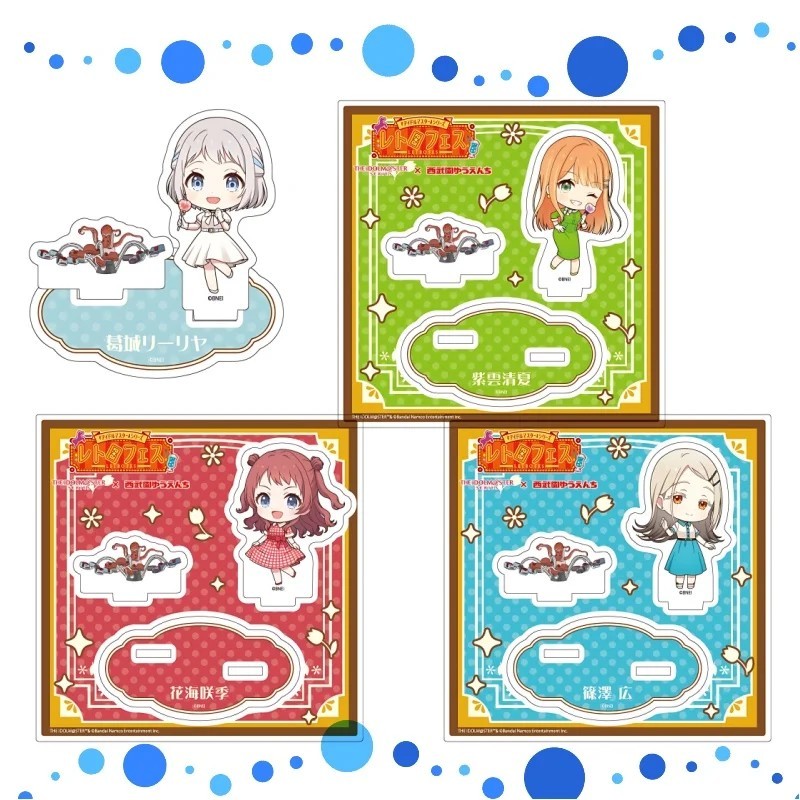 Standee Gakuen Idolmaster mô hình mica trang trí bàn học The Idolmaster mini figure quà tặng anime c