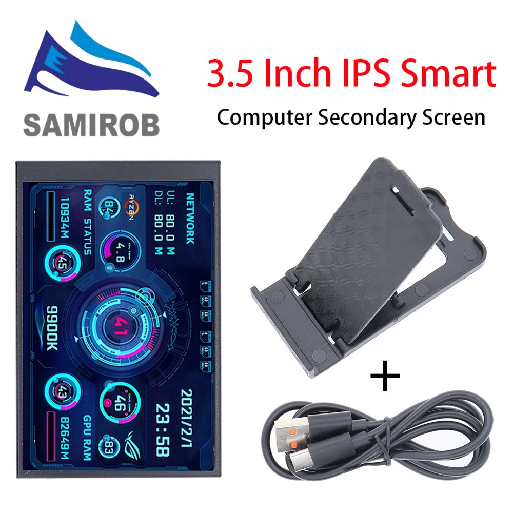 3.5 '' IPS USB Type-C PC Màn hình thứ cấp cho CPU GPU RAM HDD Giám sát 320x480 Màn hình LCD AIDA64 W