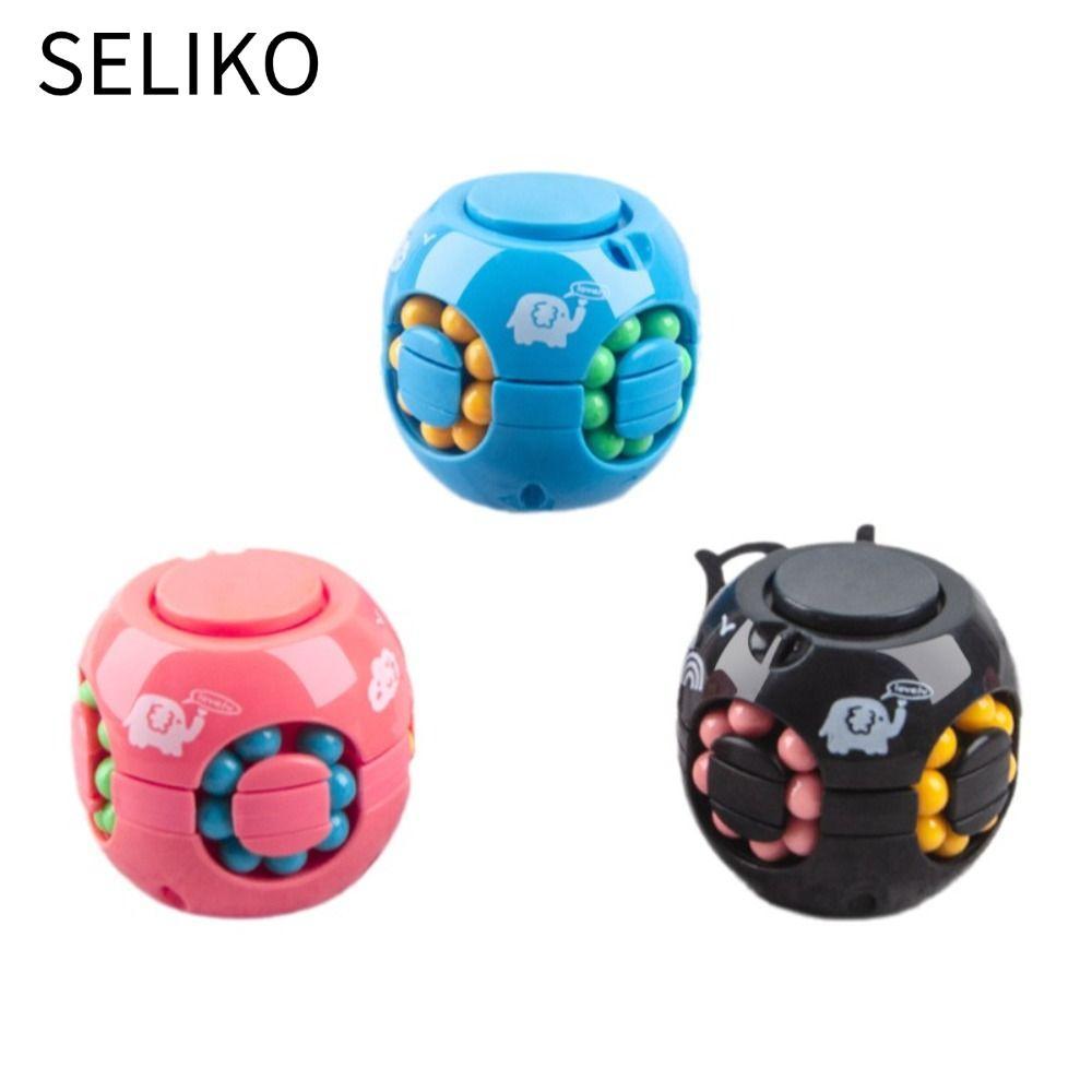 SELIKO Magic Bean Cube Spinner, Nhựa Ngón Tay Con Quay Con Quay Bóng, Xoay Bóng Ngón Tay Spinner Con