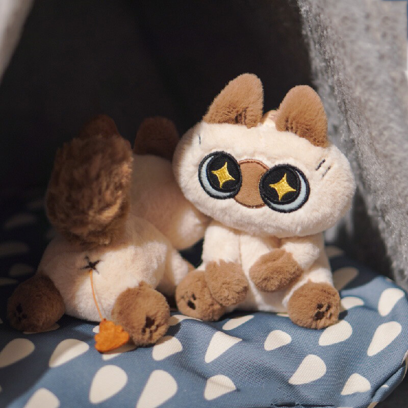 Tianwen Kadokawa · Siamese Cat Minced Bean Mặt dây chuyền sang trọng khóc Minced Crying Look Minced 