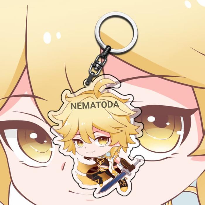 Gantungan Kunci Anime Game Genshin Impact Aether Keychain Anime