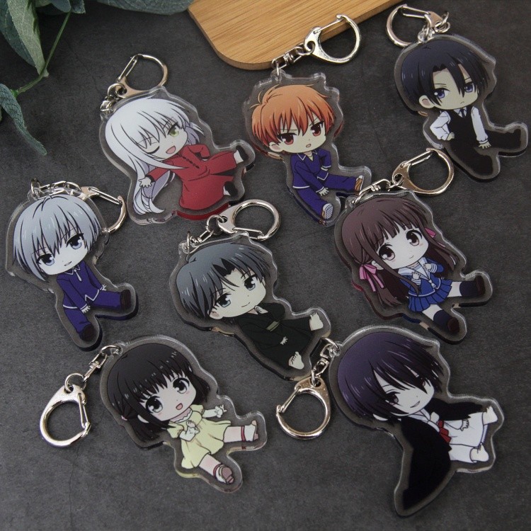 Móc Khóa Mica Keychain Fruits Basket Honda TooruDễ Thương phụ kiện trang trí quà tặng