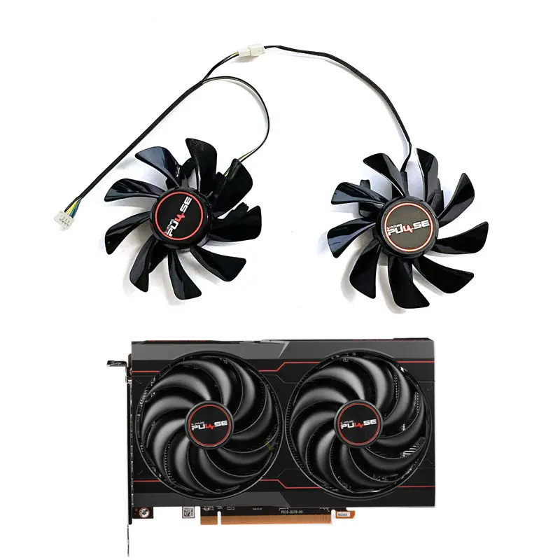 Quạt GPU DIY Mới 4PIN 85MM RX6600 Quạt GPU cho SAPPHIRE Radeon RX6600 6600XT PULSE Card Đồ Họa Thay 