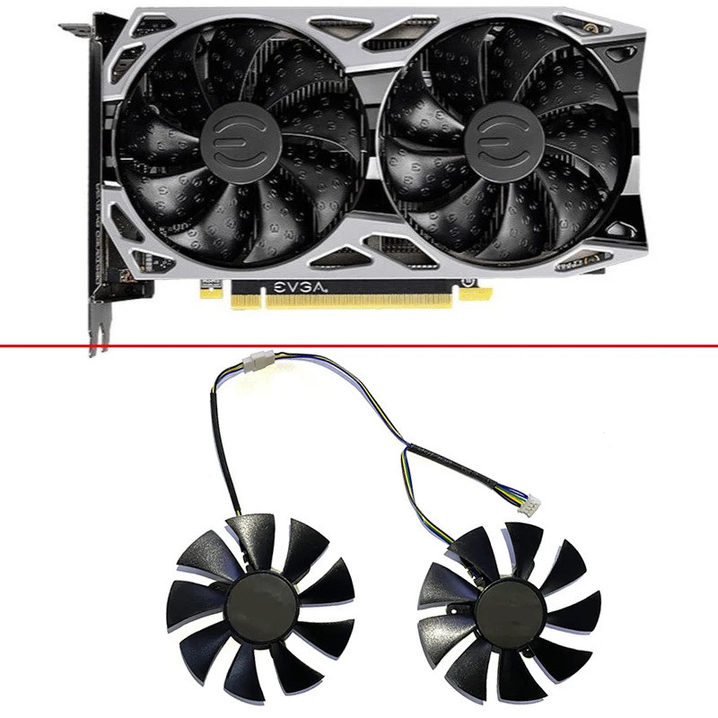 DIY 2 Chiếc 85MM 4PIN GA92S2U GTX1660 GPU card Đồ Họa Quạt Cho EVGA GeForce GTX1660 Ultra GeForce GT