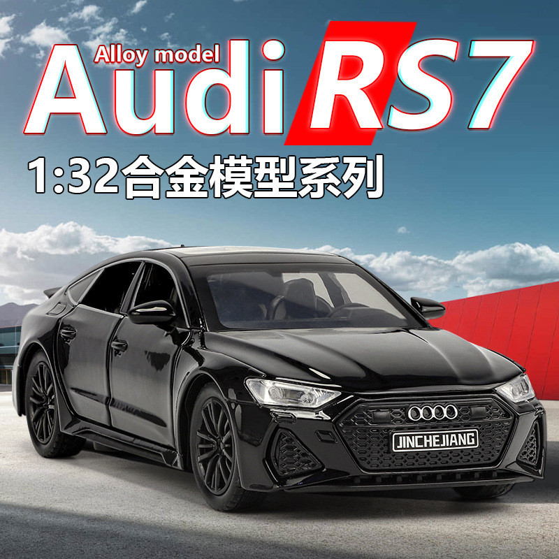 1: 32 Audi RS7 Đen Samurai Hợp Kim Xe Mô Hình Đồ Trang Trí Mô Phỏng Xe Thể Thao Xe Ô Tô Mô Hình Bé T