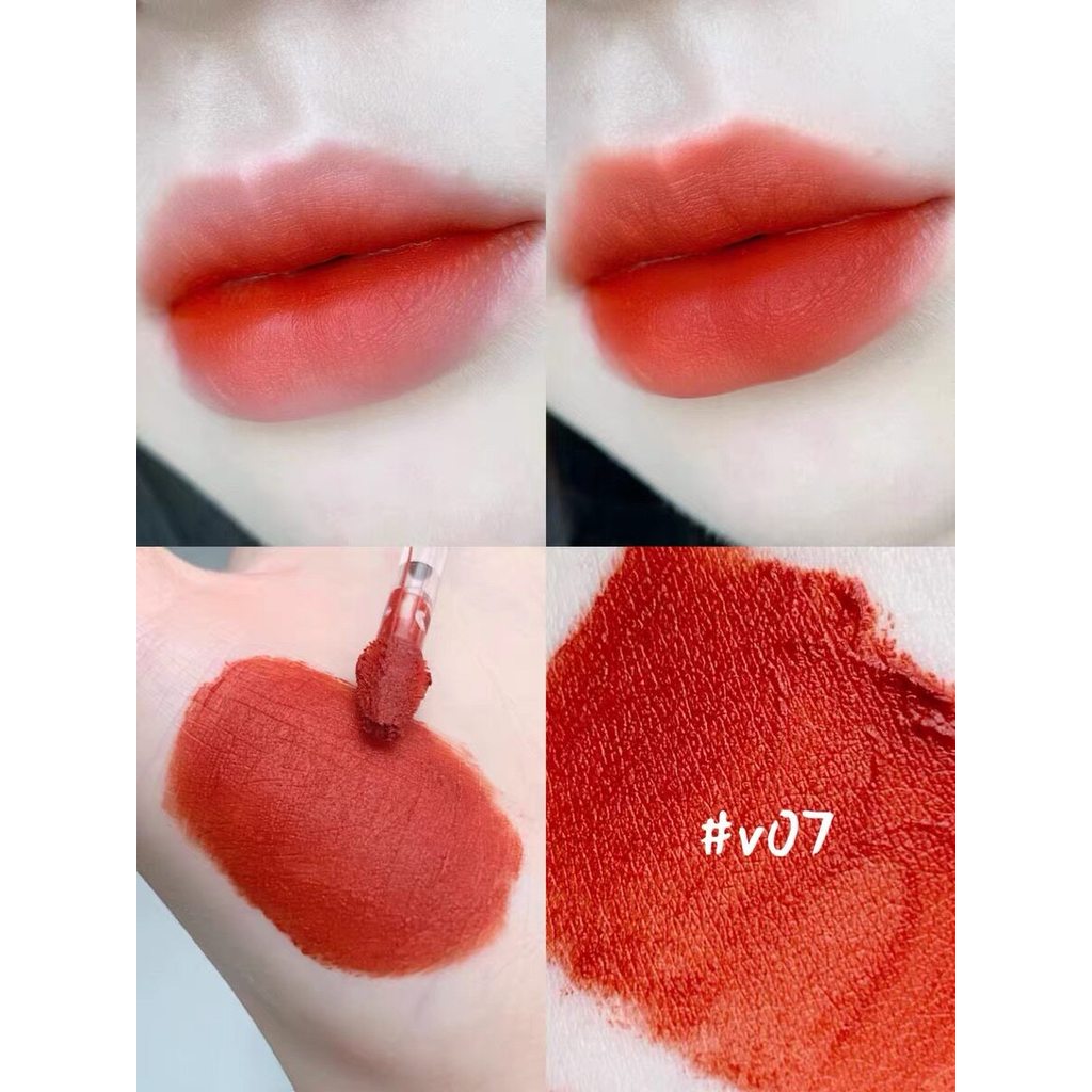 son mezzy son romand Nhật Ký Hoàn Hảo V07 Nhung Nhung Môi Men Matte Cà Rốt Son Môi V01 Sinh Viên V08