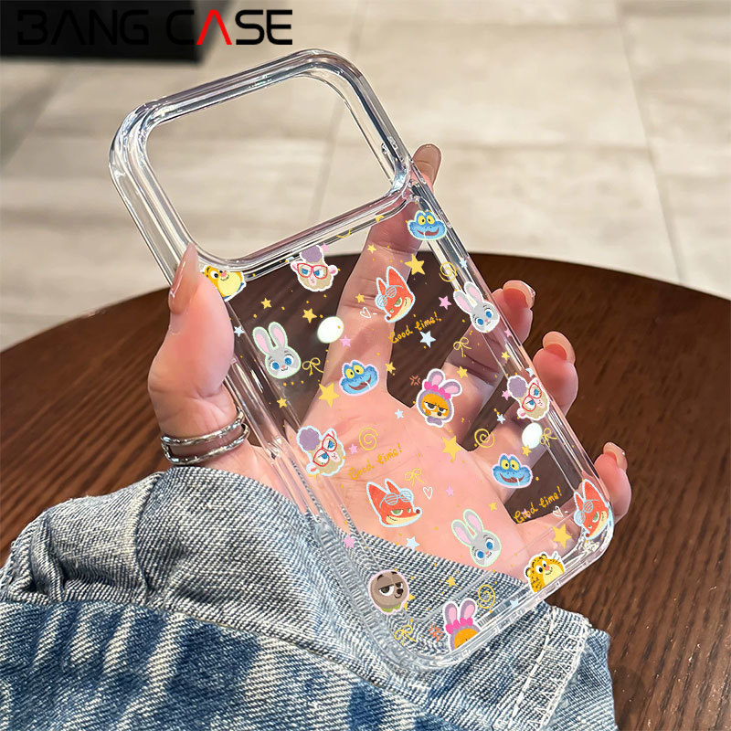 For IPhone 17 16 15 14 13 12 11 Pro Max Air Xr Xs Max 7 8Plus Cartoon Judy Nike TPU Phone Case Soft 