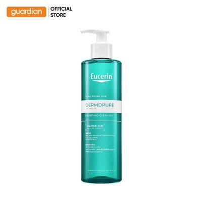 Gel Rửa Mặt Dịu Nhẹ Cho Da Dầu Mụn Eucerin Dermopure Clinical Purifying Cleanser 400ml | Guardian Việt Nam