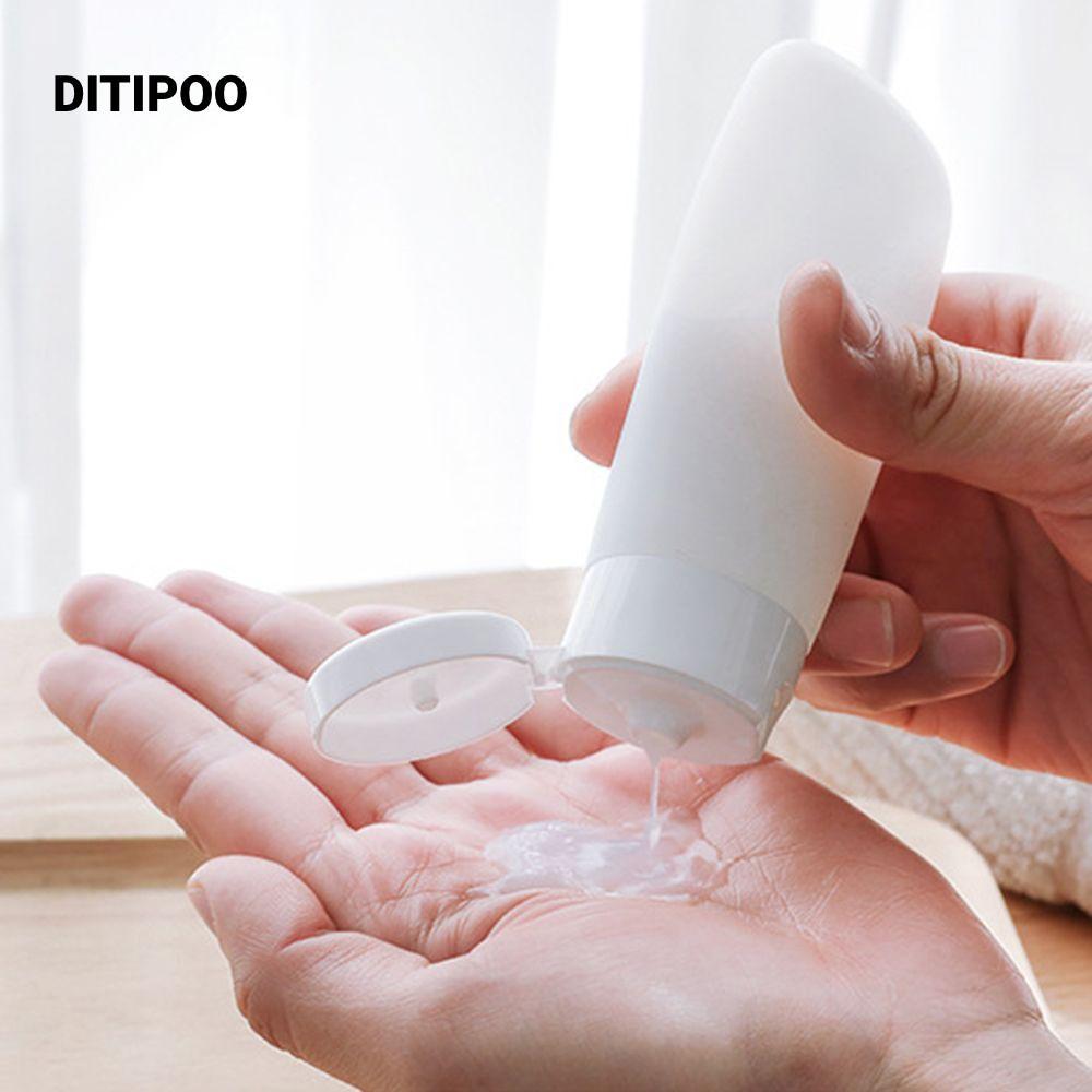 DITIPOO Nhựa Có Thể Đổ Lại Chai Dụng Cụ Trang Điểm Dầu Gội Hộp Đựng Mỹ Phẩm Ống Mềm Rỗng