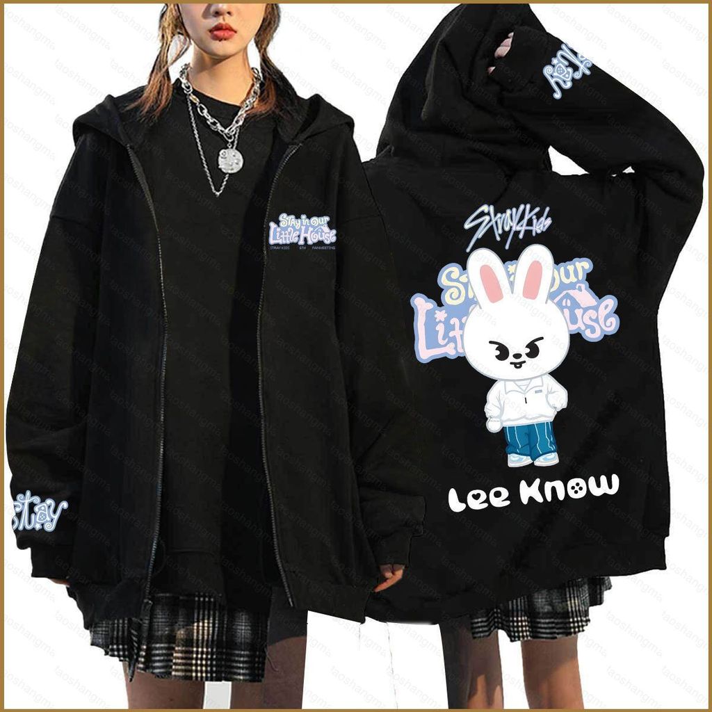 YT2 STRAY KIDS SKZOO dây kéo áo khoác Bbokari Felix PuppyM Seung min KPOP hoodie STAY TRONG NHÀ CỦA 