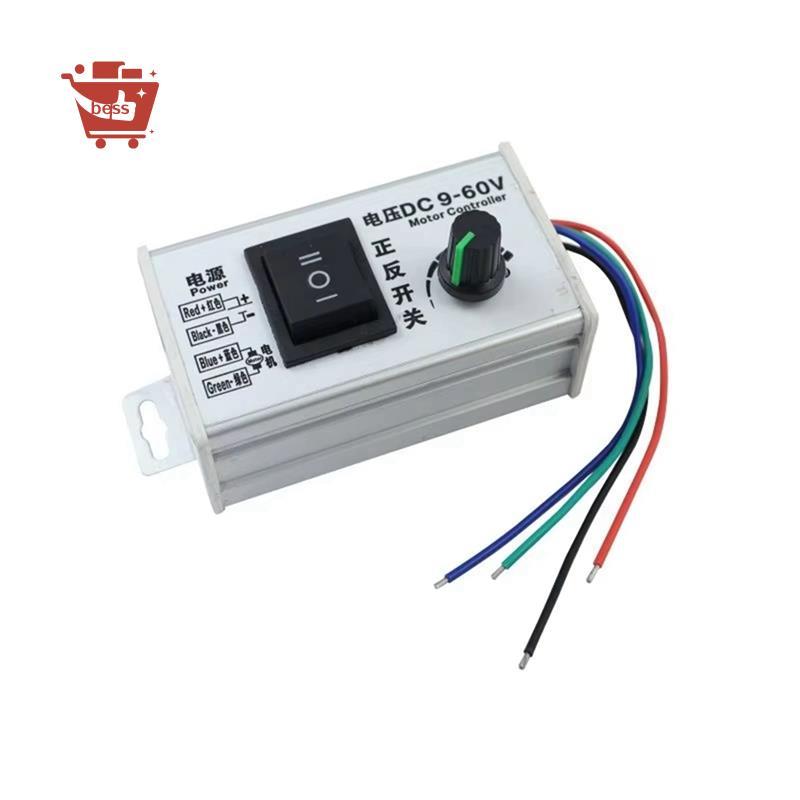 DC 9V-60V Bộ Điều Khiển Tốc Độ Động Cơ DC 20A 1000W Tốc Độ Điều Khiển Chuyển Tiếp Ngược Tạm Dừng Côn