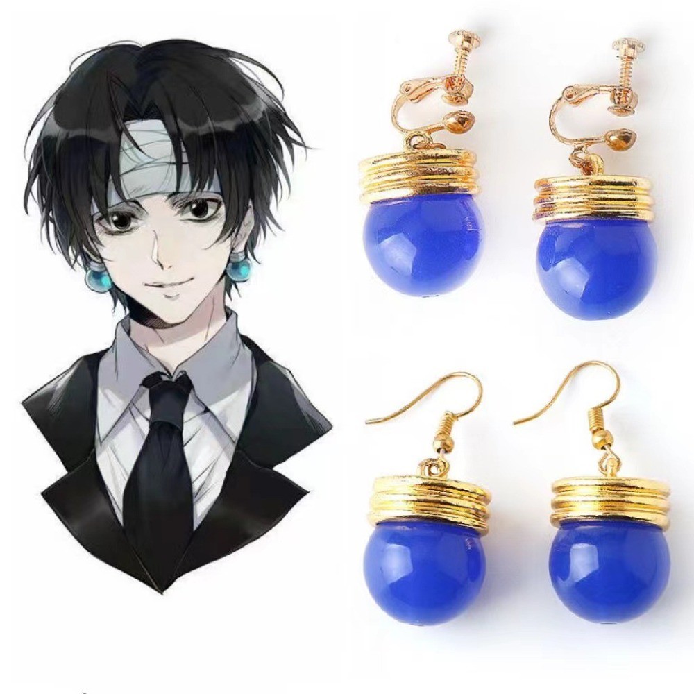 Hunter x Hunter Kulolo Kẹp Tai Phantom Troupe Cosplay Phụ Kiện Tai