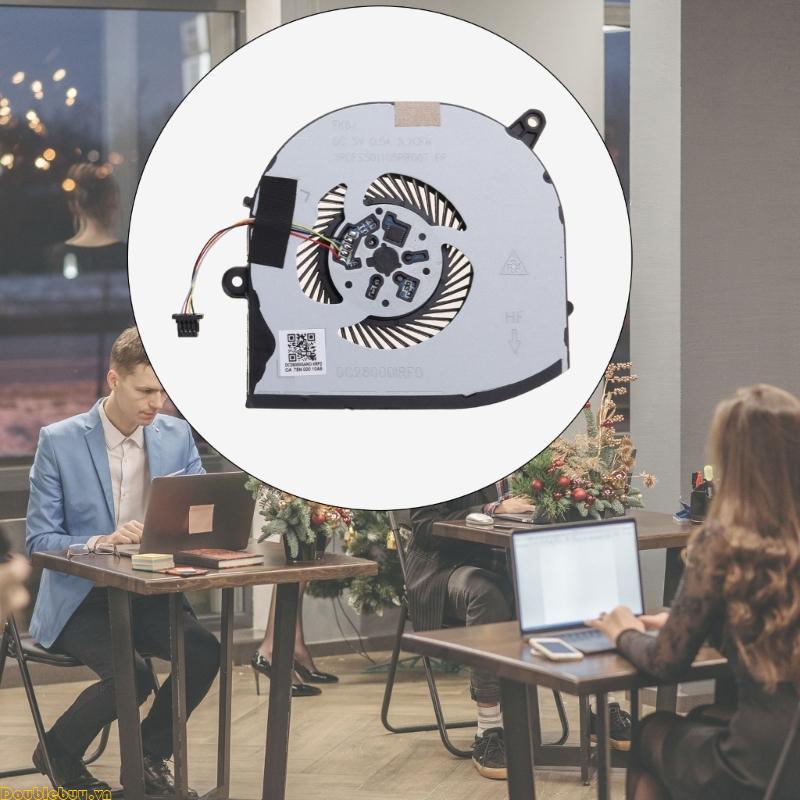 Doublebuy Thay Thế CPU GPU Cooler Laptop Quạt Làm Mát Sửa Chữa Cho Precision XPS15 9570 7590 008YY9 
