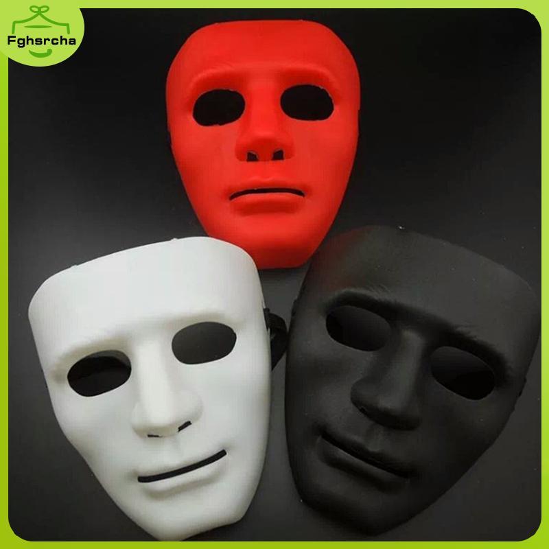 Mặt nạ toàn mặt Unisex Street Dance Opera Party Mask Cosplay Mặt trắng